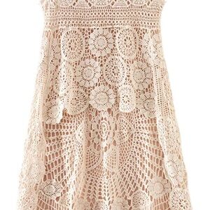 Elegant Crochet Lace Dress